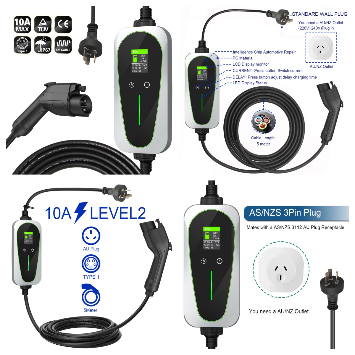 10A Type1 ev charger1