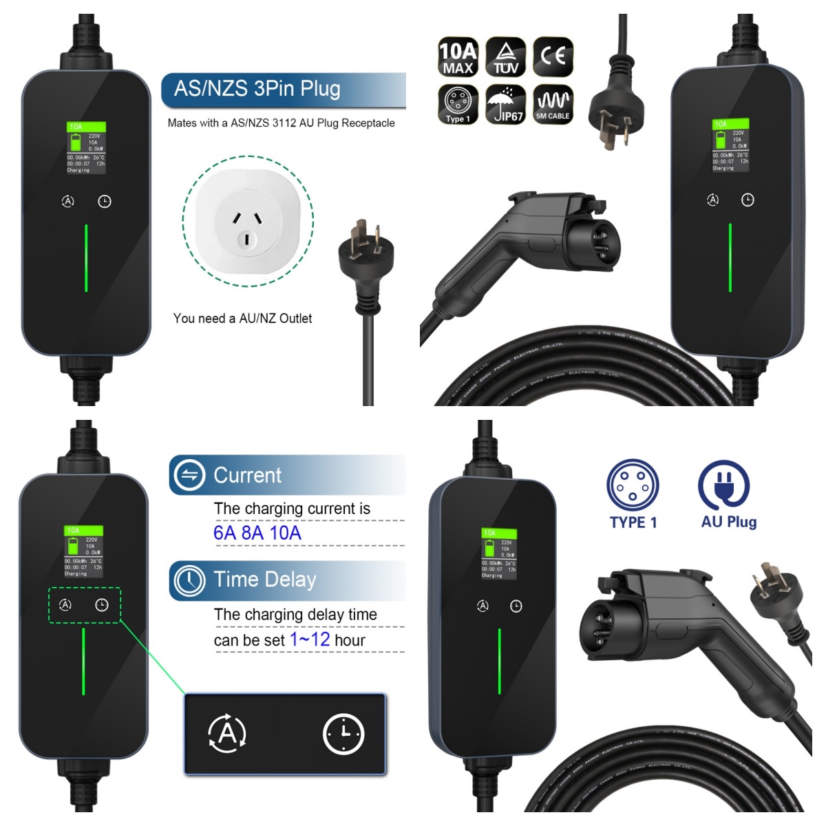 10A ev charger type17