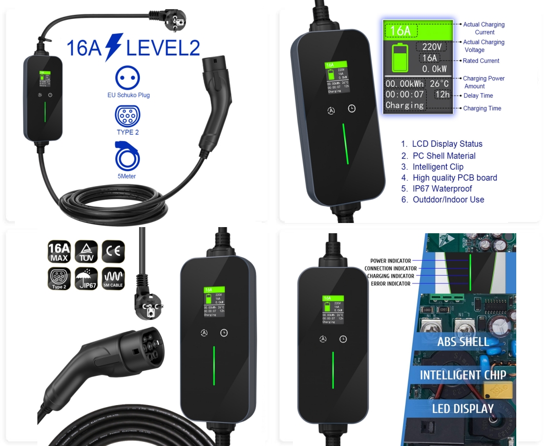 16A Portable charger