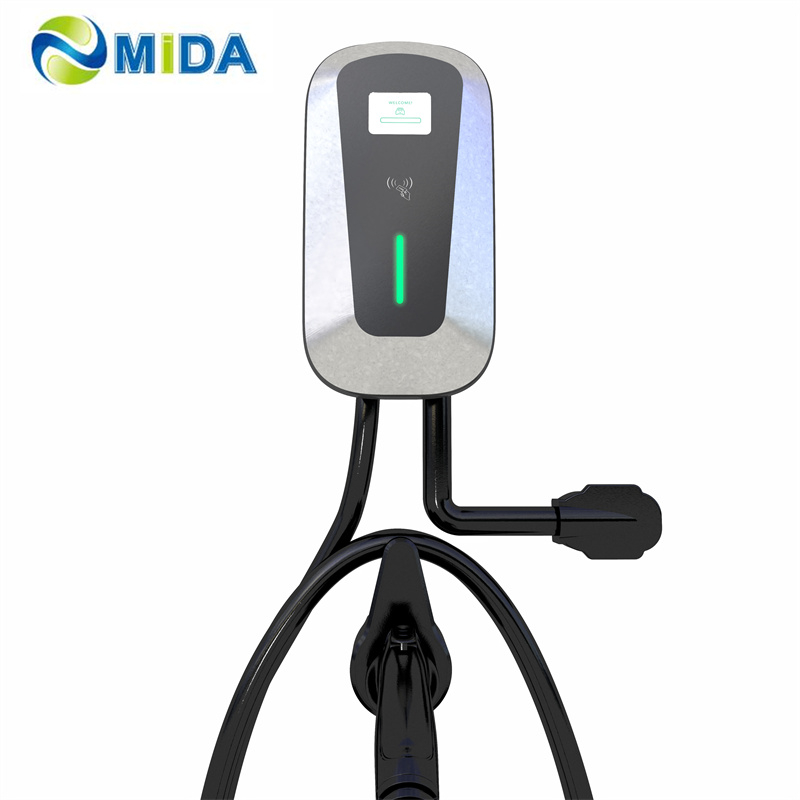 China Home Level 2 EV Charger 50A 240V App Wifi Smart Car Charging Station factory and manufacturers MIDA